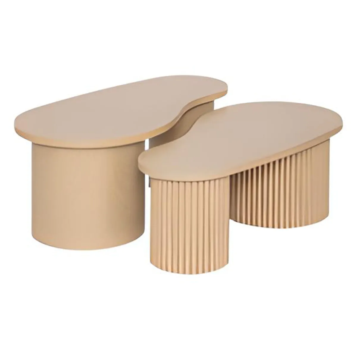 Comparer les prix de Pegane Tables Basses Gigognes Assorties