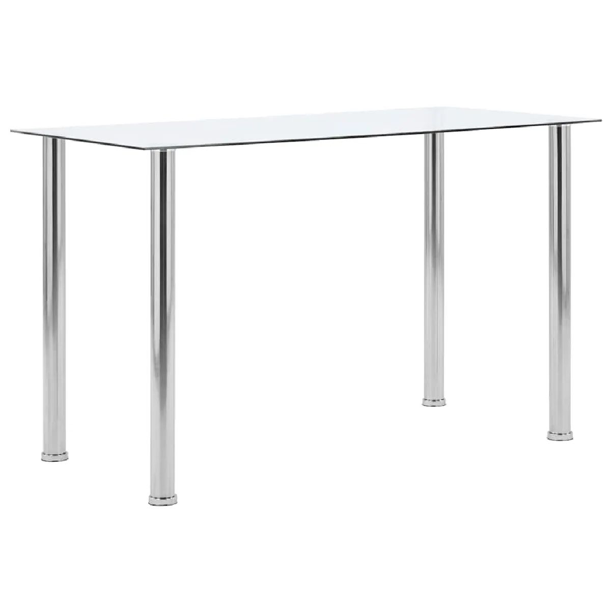 Vidaxl Table À Manger - Verre Trempé