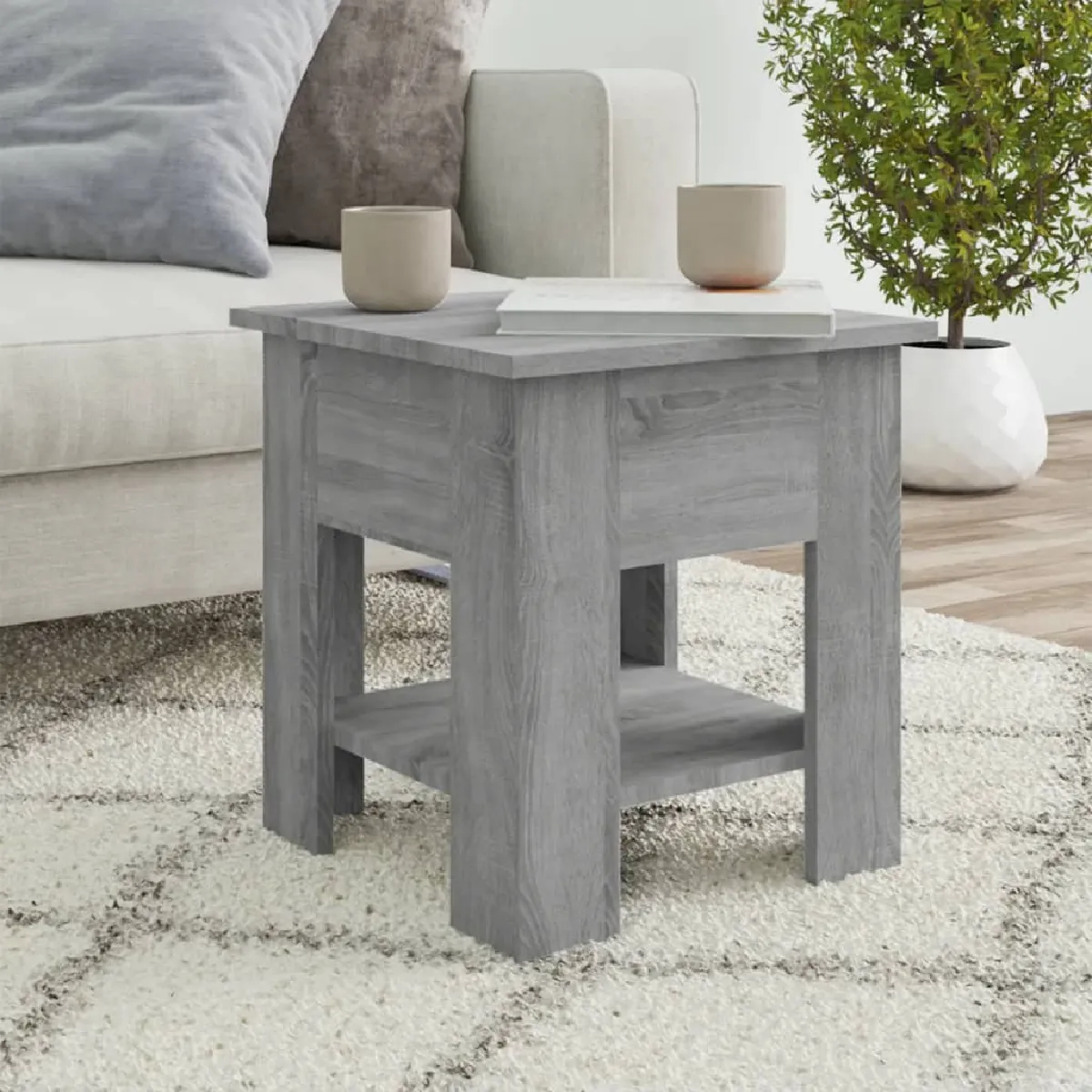 Meilleurs prix pour Vidaxl Table basse Sonoma gris 40x40x42 cm