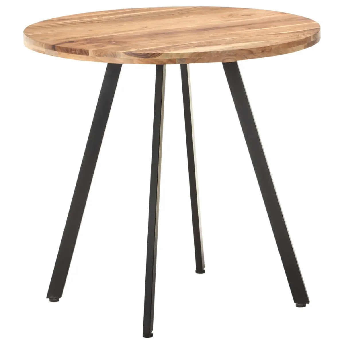 Non Communiqué Brun Table De Salle À Manger 80 Cm Bois D Acacia Solide - Image 2