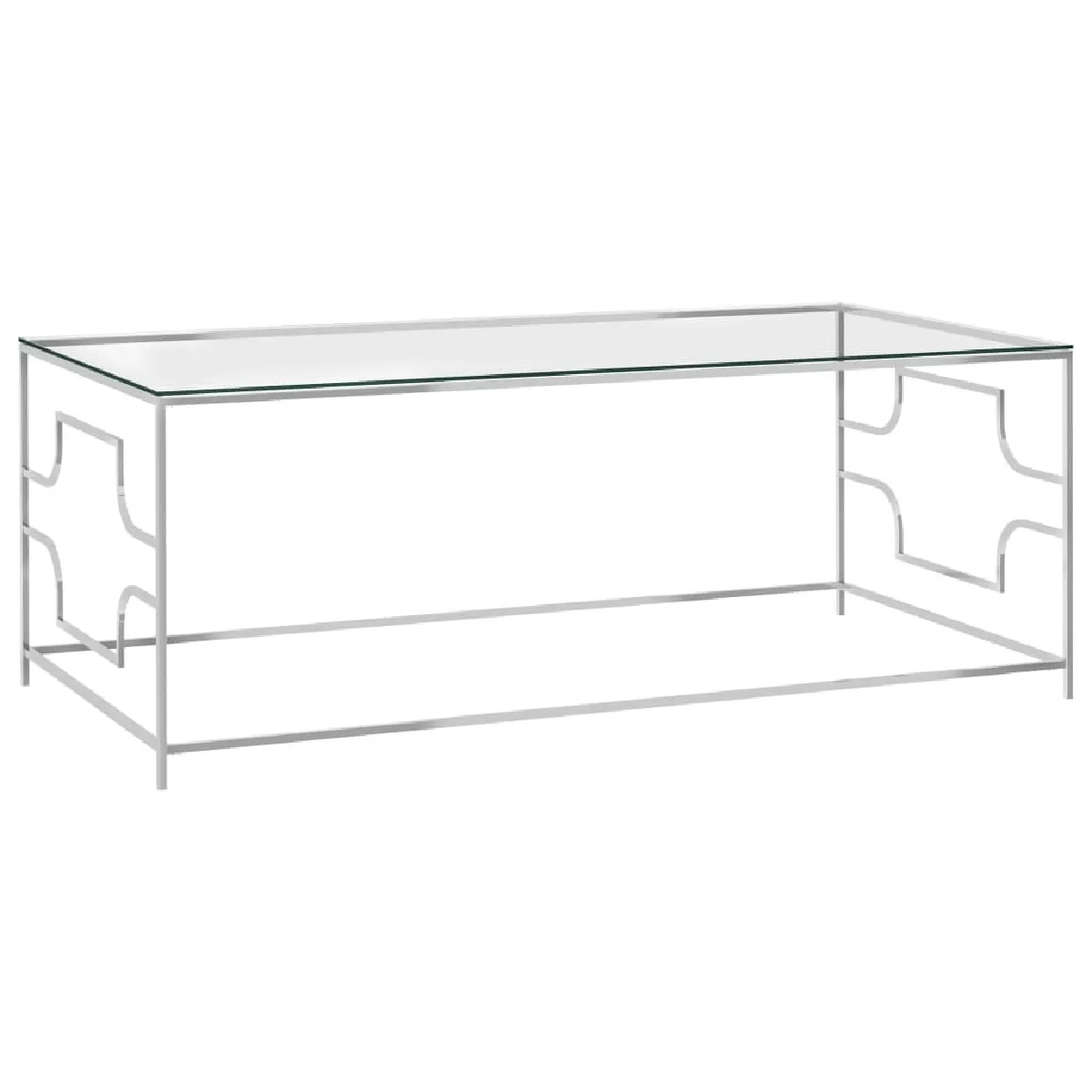 Meilleurs prix pour Maison Chic Table basse verre et inox 120x60x45 cm