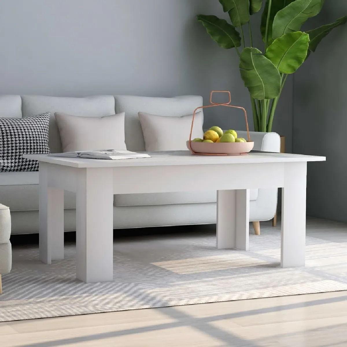 Comparer les prix de Maison Chic Table Basse Blanche