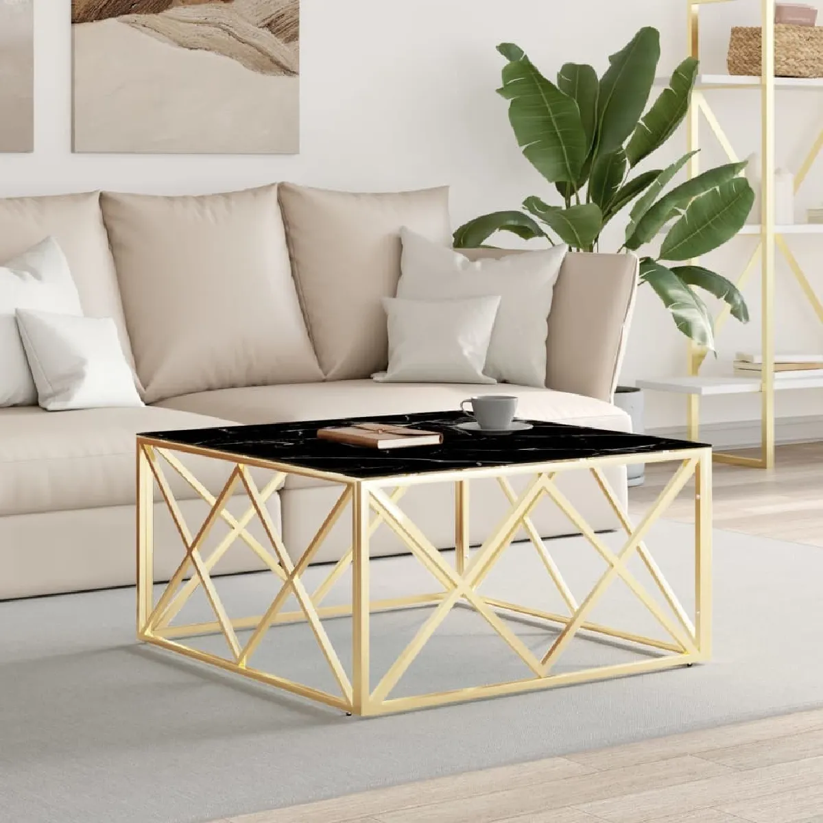 Comparer les prix de Maison Chic Table basse - Doré