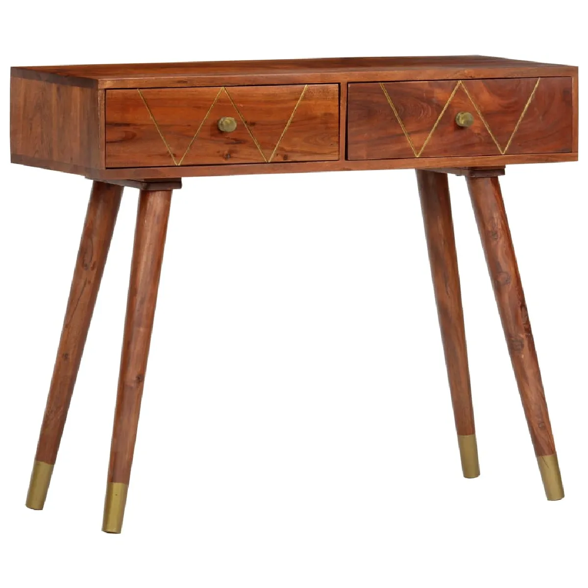vidaXL Table console bois d'acacia massif