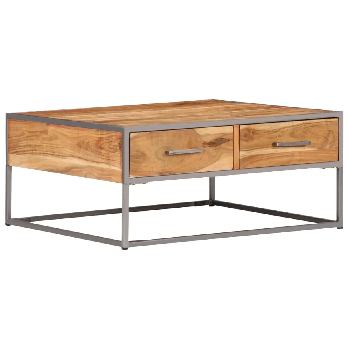 Comparer les prix de Maison Chic Table Basse Acacia Industriel