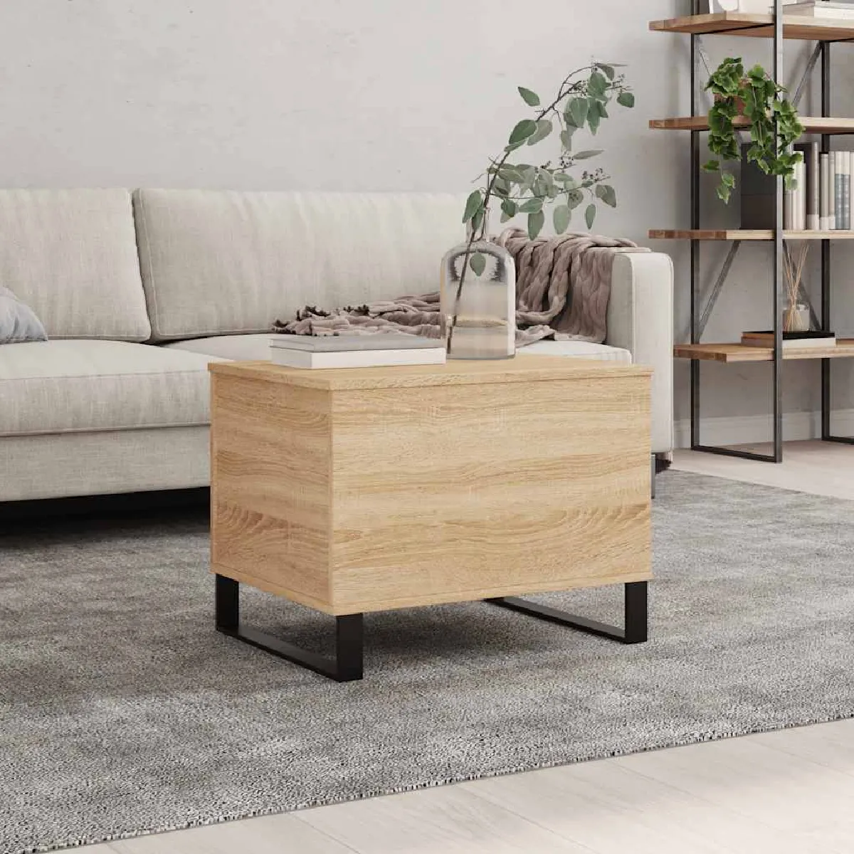 Comparer les prix de vidaXL Table basse - Chêne Sonoma 60x44,5x45 cm