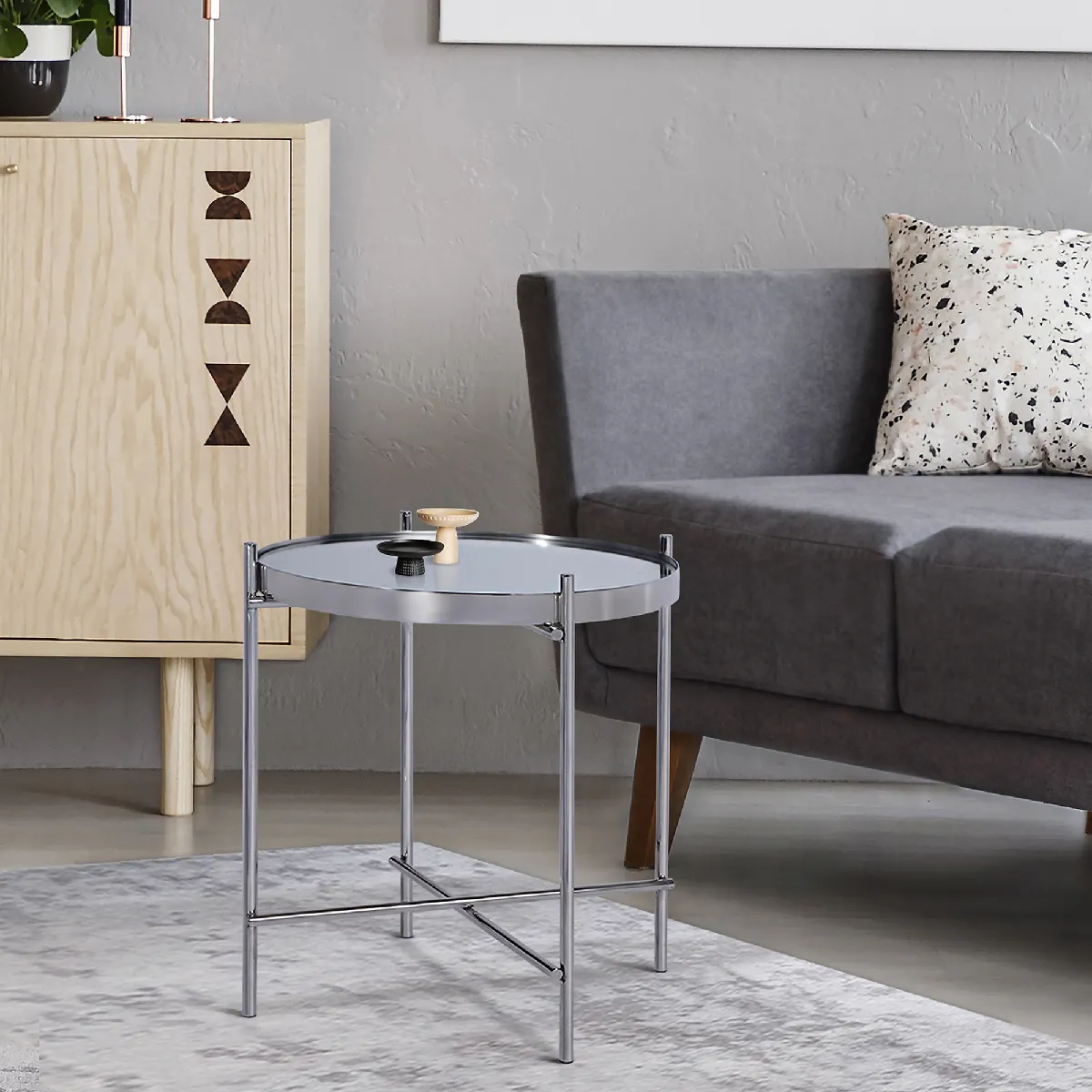 Meilleurs prix pour Womo-design - Table d'Appoint Ronde