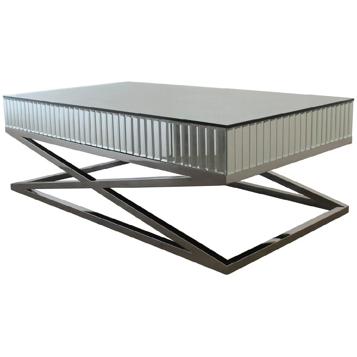 Meilleurs prix pour Vivenla Table basse miroir 130x70 cm