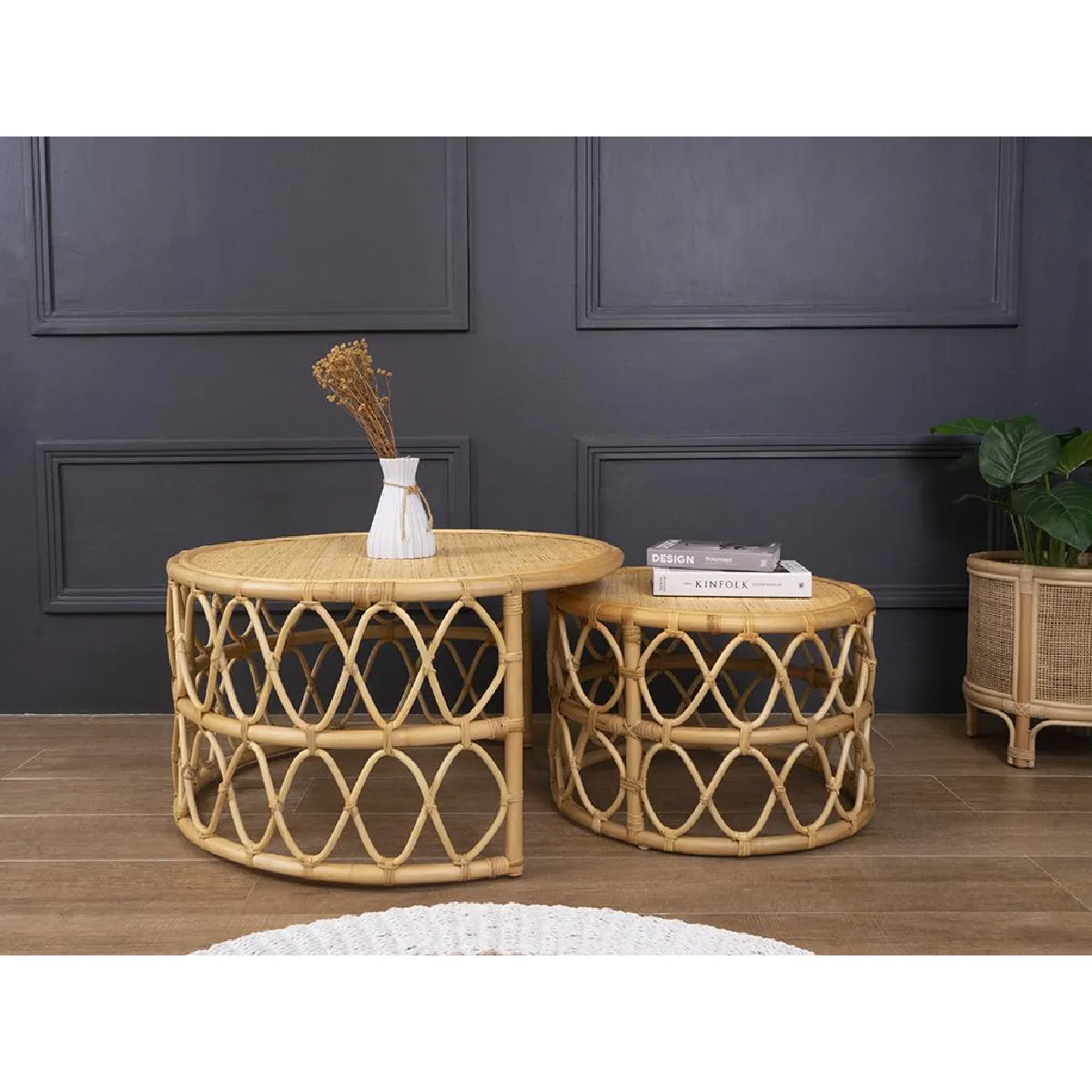 Comparer les prix de VENTE-UNIQUE Tables basses gigognes - Rotin