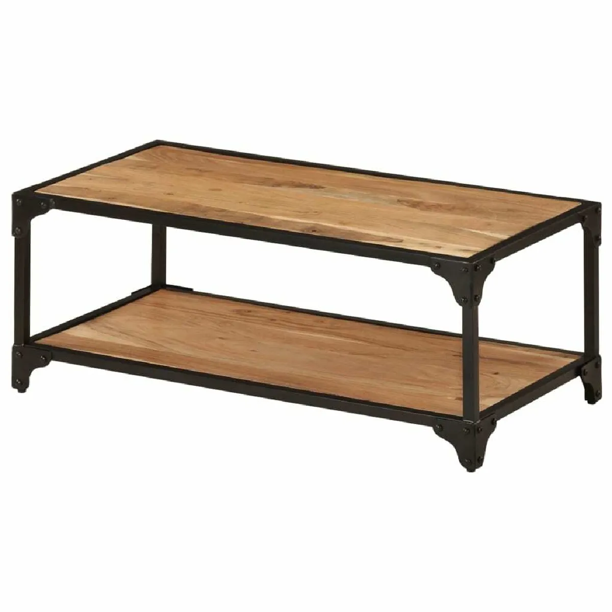 Comparer les prix de Maison Chic Table Basse - Bois d'Acacia Solide