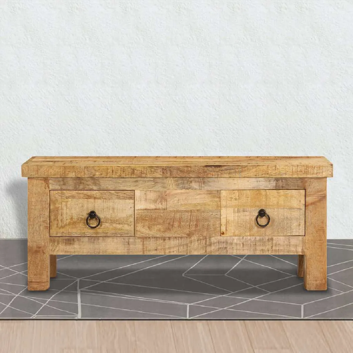 Vidaxl Table Basse - Bois De Manguier Massif