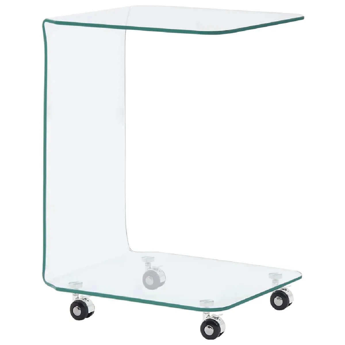 Comparer les prix de Table Console Verre Trempé 45x40x63 - Maison Chic