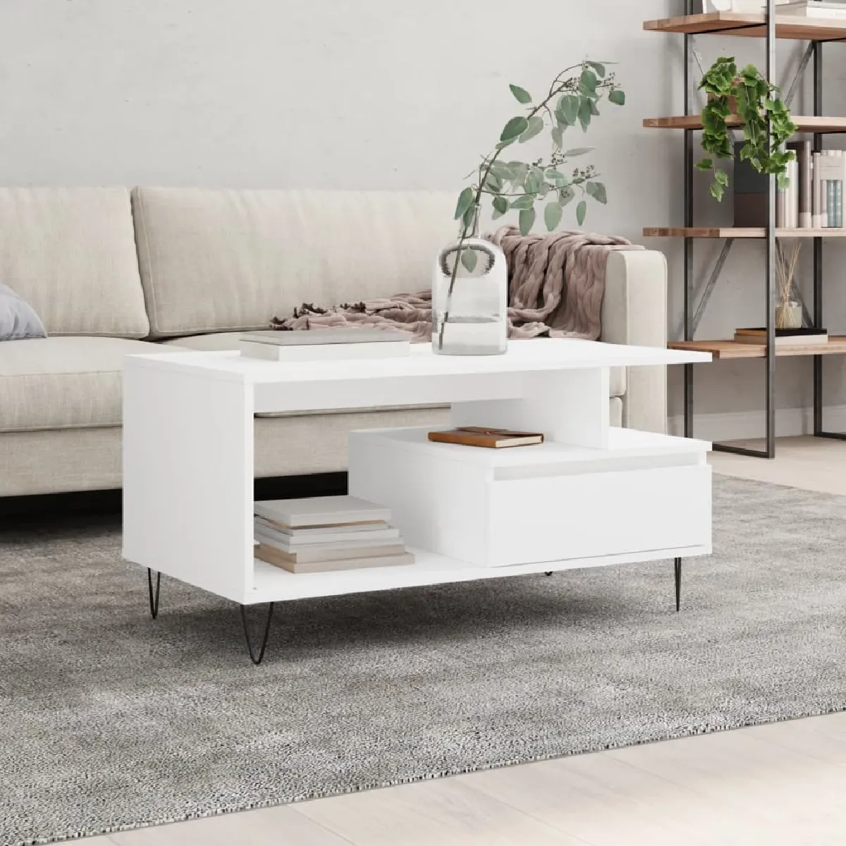 Meilleurs prix pour Maison Chic Table Basse Bois Blanc