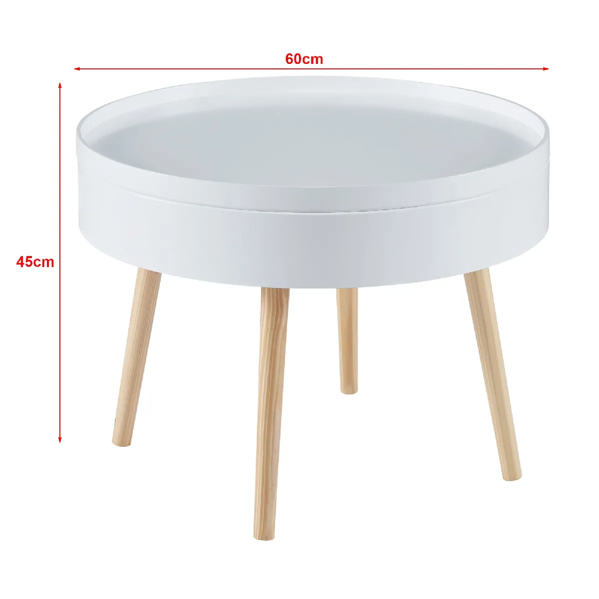 Meilleurs prix pour Table basse plateau amovible - Blanc