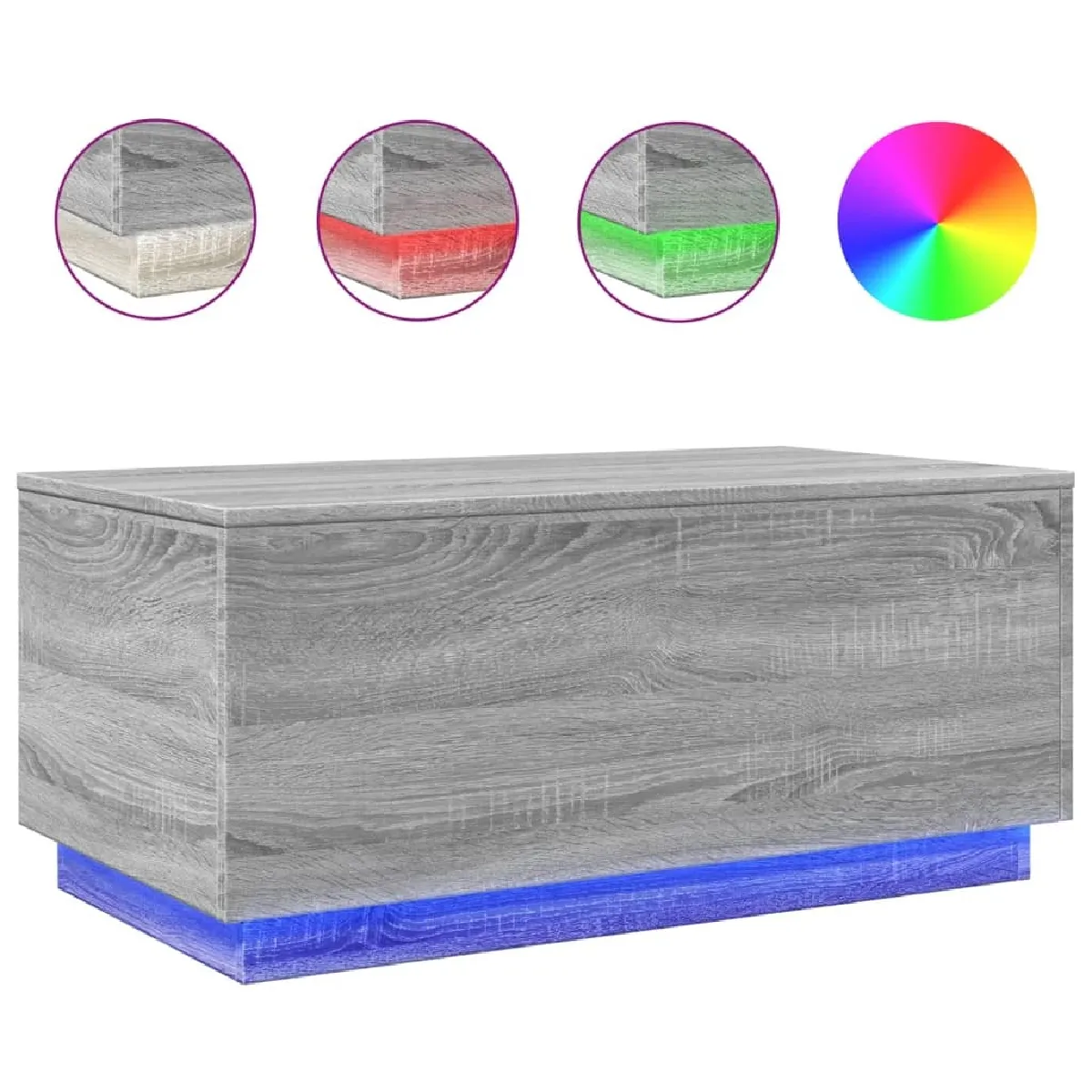 Meilleurs prix pour Maison Chic GKD26839 - Table basse avec LED - 90x50x40 cm