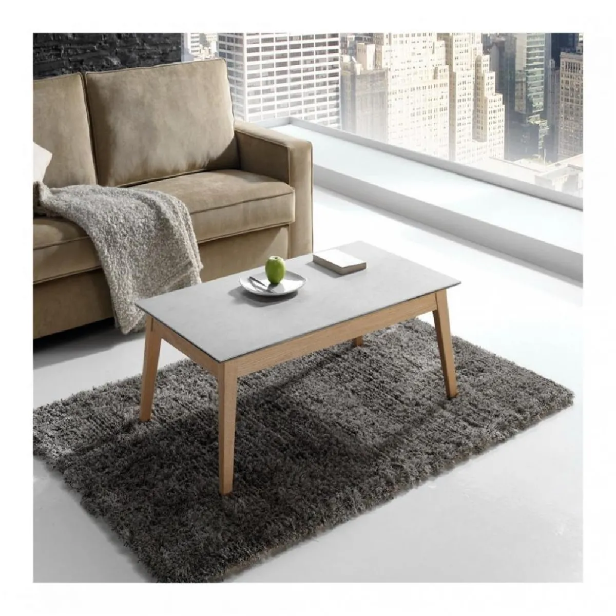 Comparer les prix de Inside 75 Table Basse Nordic – Chêne