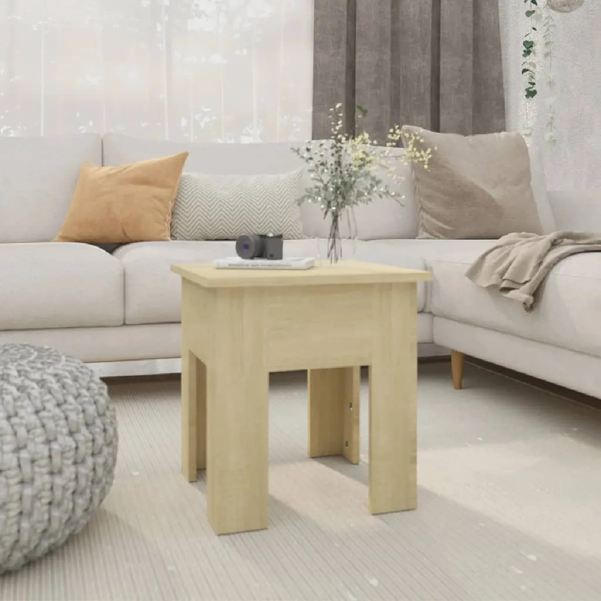 vidaXL Table basse Chêne sonoma Bois d'ingénierie - vue 3