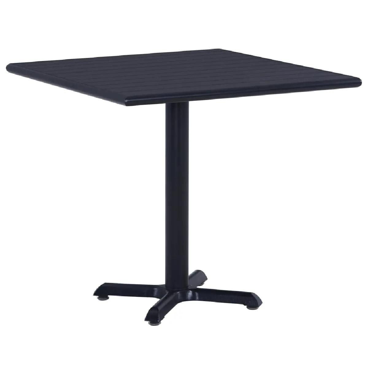 Vidaxl Noir Table De Jardin 80X80x75 Cm - Image 3