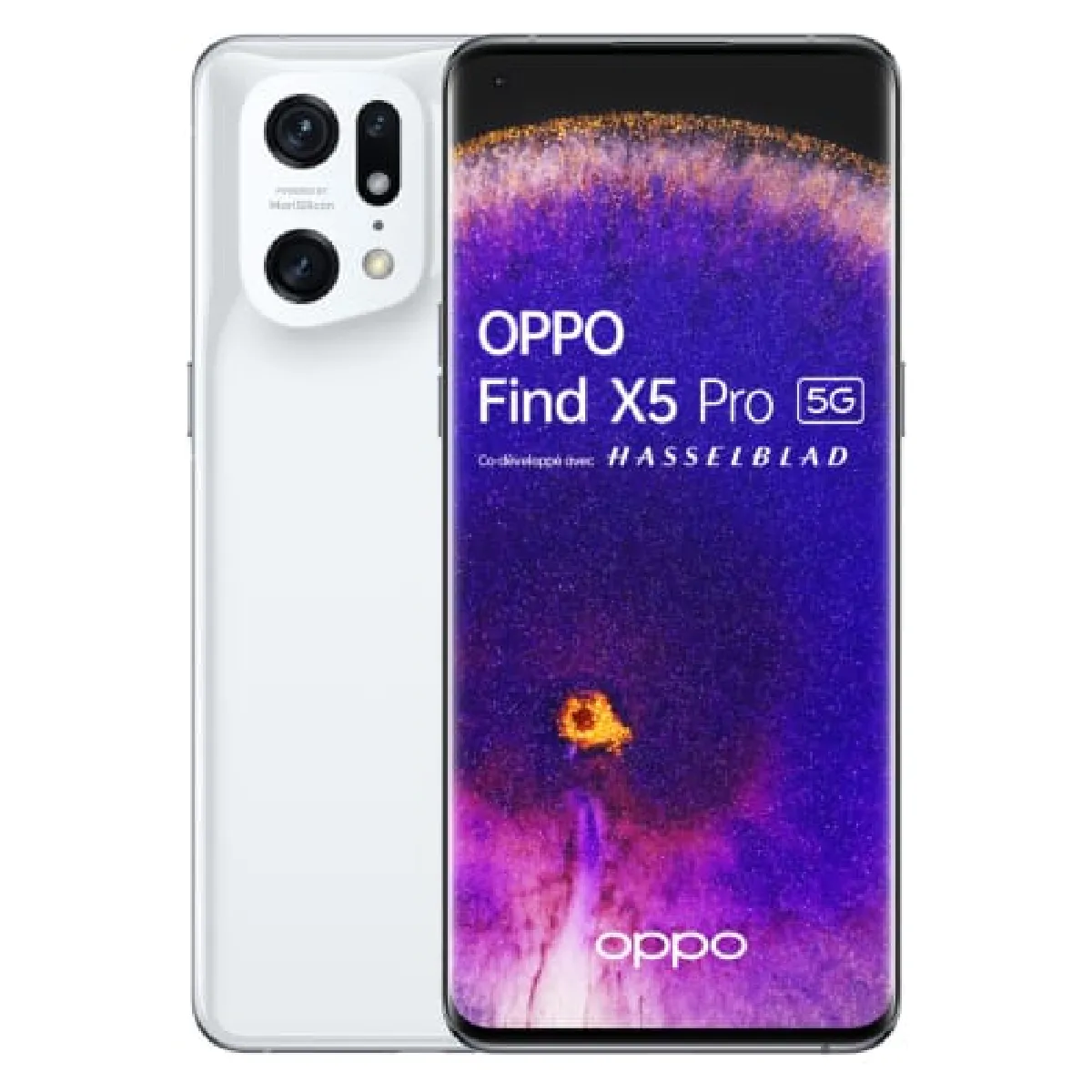 Smartphone Find X5 Pro 6.7 Pouces Snapdragon 8Gen1 12Go 256Go Android 12 Blanc C&eacute;ramique