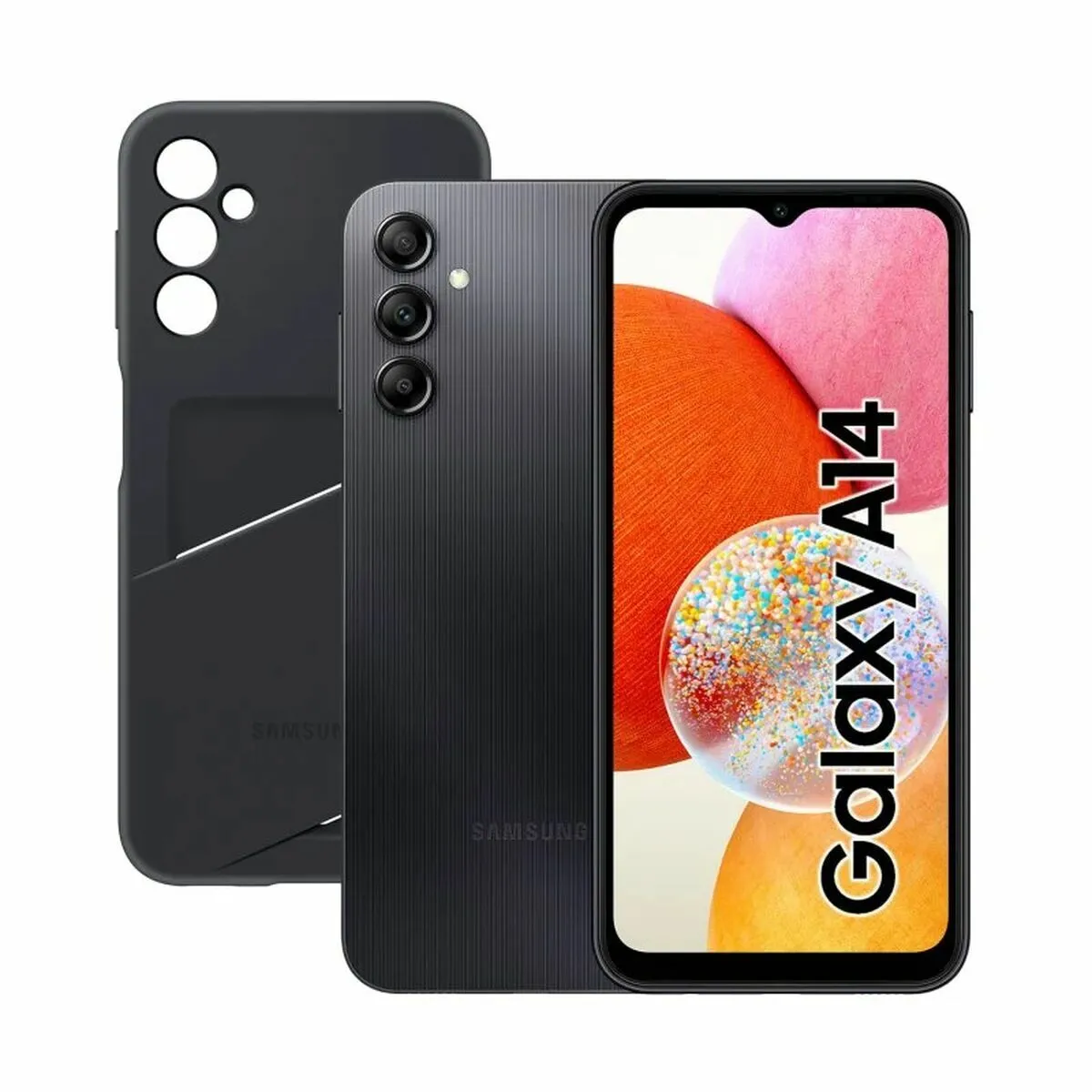 Samsung Galaxy A14 128 Go Noir - vue 3