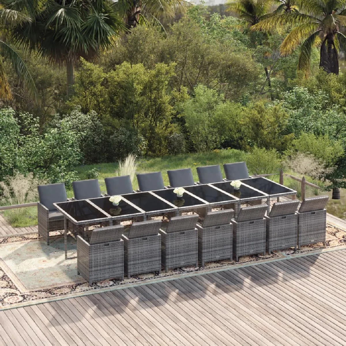 vidaXL Ensemble à dîner 15 pcs - vue 2