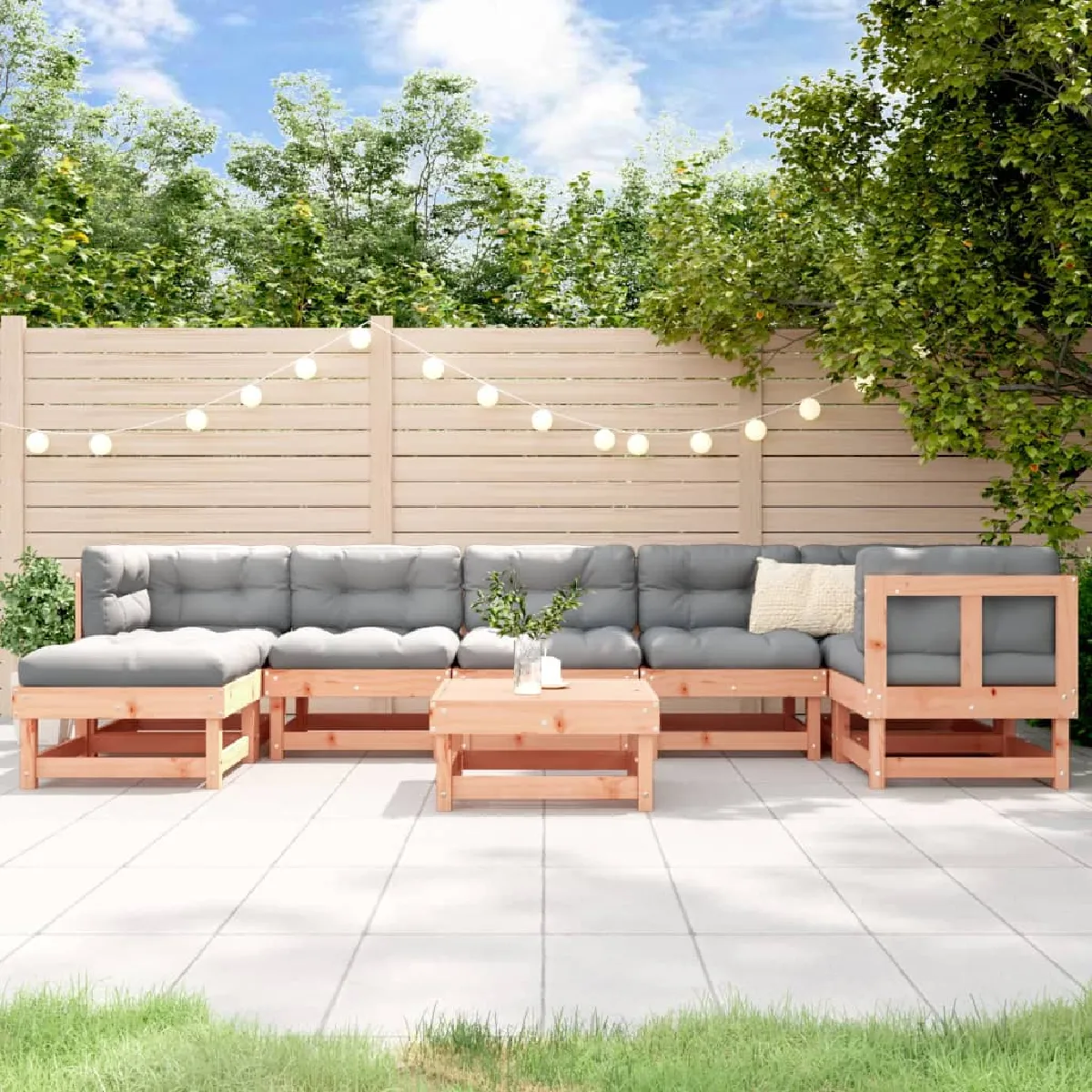 vidaXL Salon de jardin 8 pcs Bois de douglas - vue 3