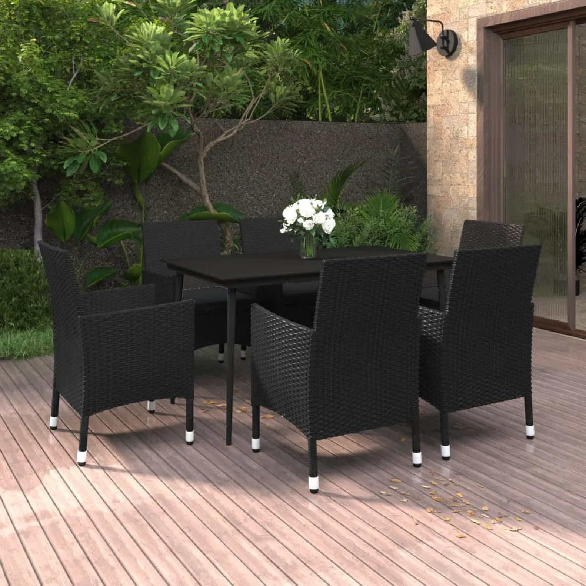 vidaXL Mobilier à dîner 7 pcs