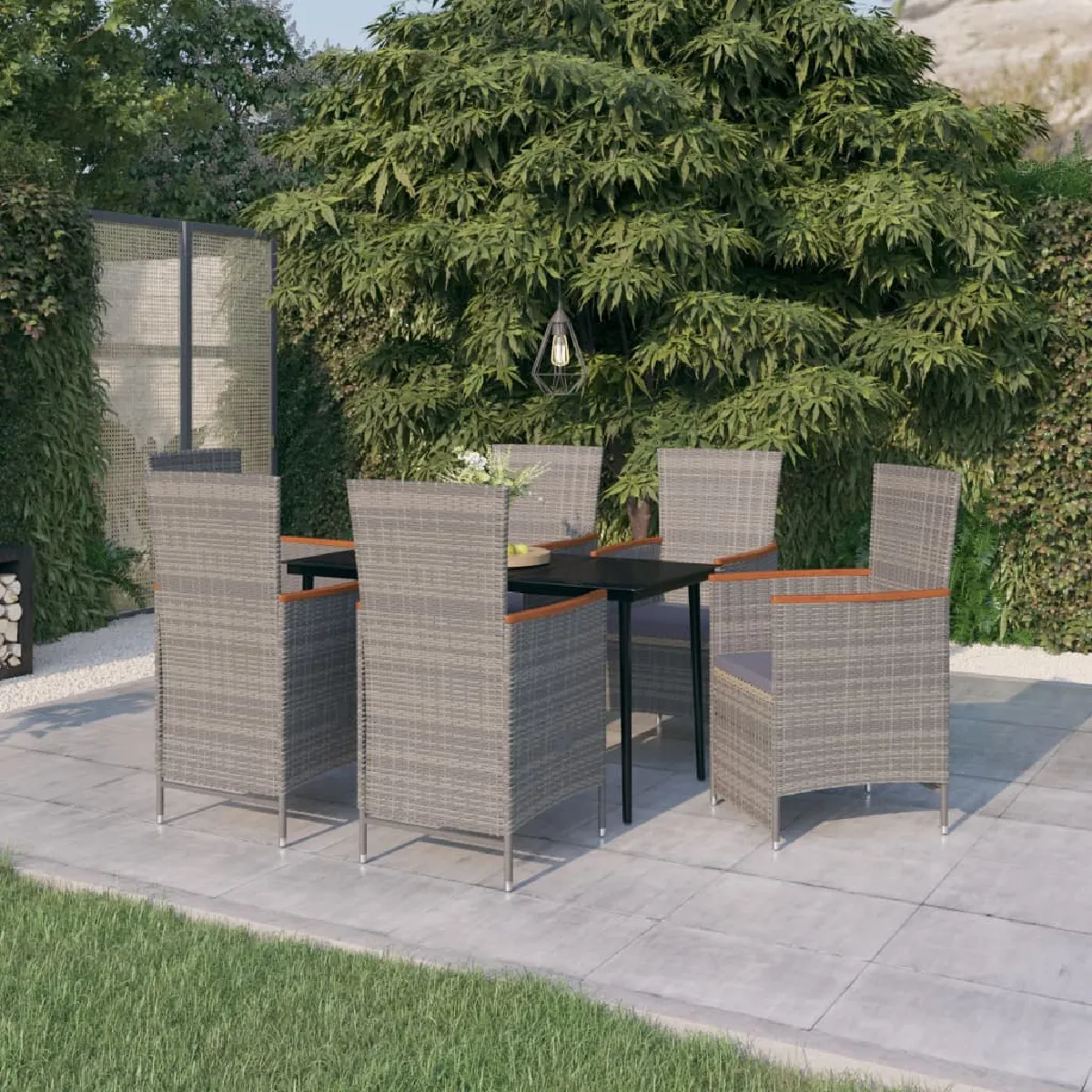 VidaXL Ensemble à manger de jardin 7pcs - vue 10
