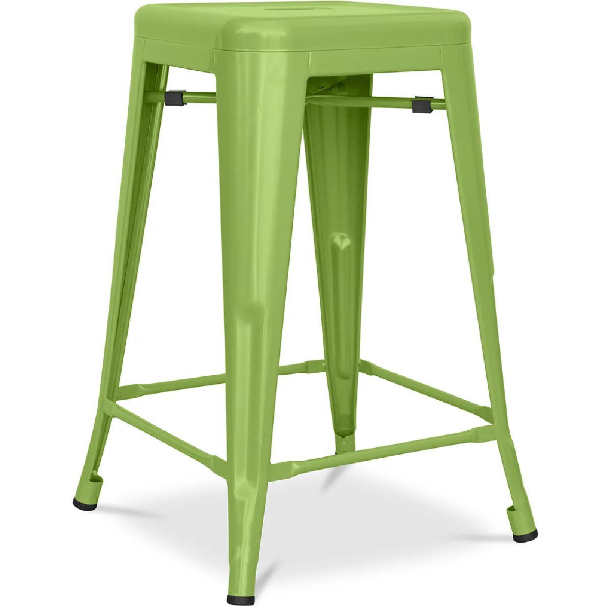 Tabouret de bar - Design industriel - Acier mat - 60cm - Nouvelle édition - Stylix Vert clair Tabouret de bar - Design industriel - Acier mat - 60cm - Nouvelle édition - Stylix Vert clair