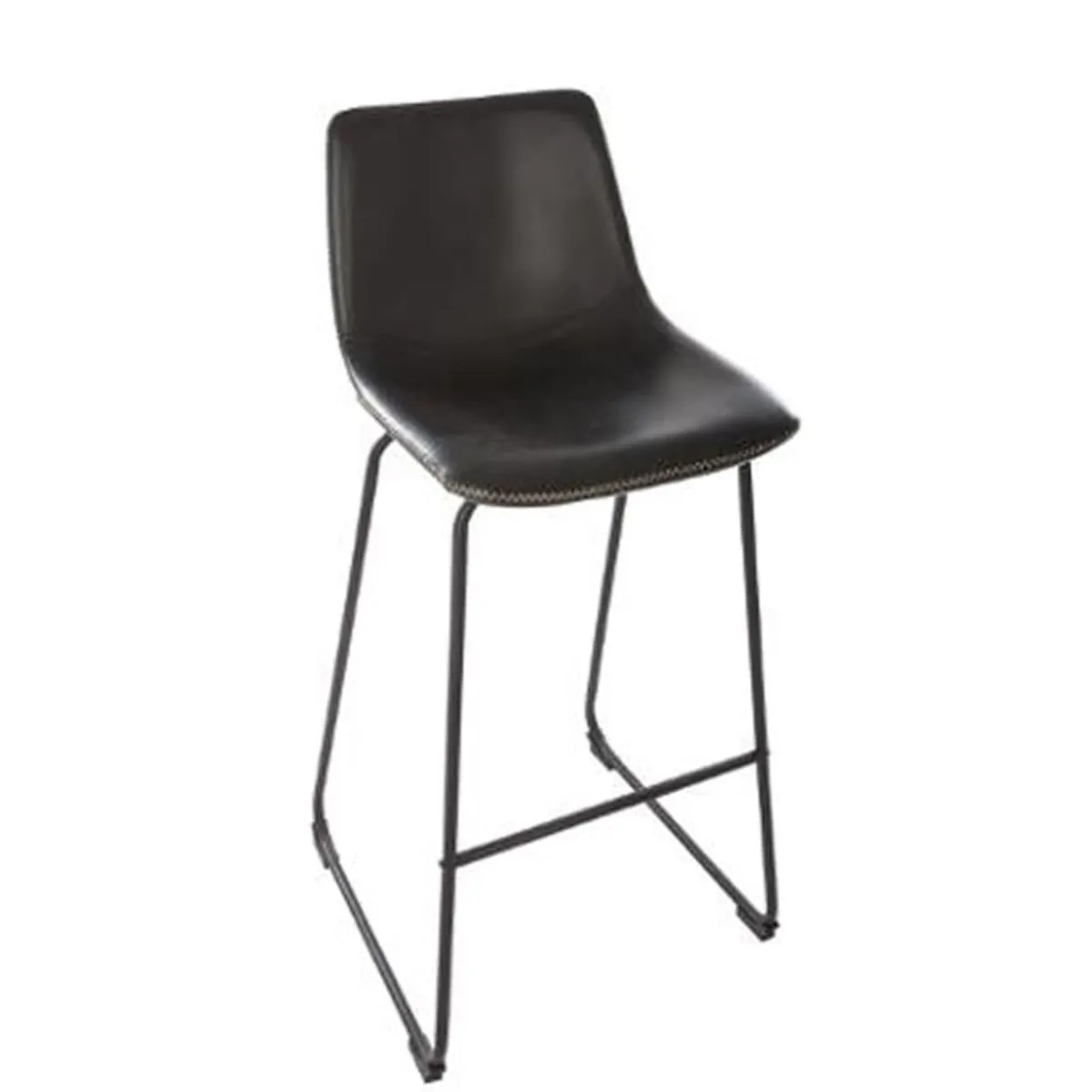 Pegane Tabouret de bar métal - Noir Pegane Tabouret de bar métal - Noir