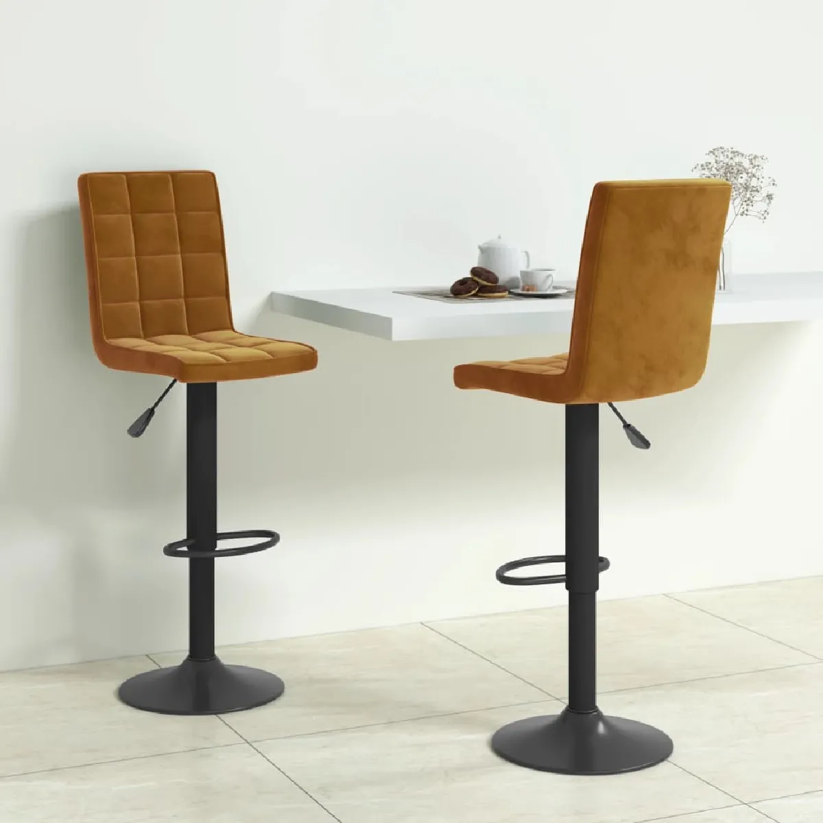 Vidaxl Marron Tabourets De Bar