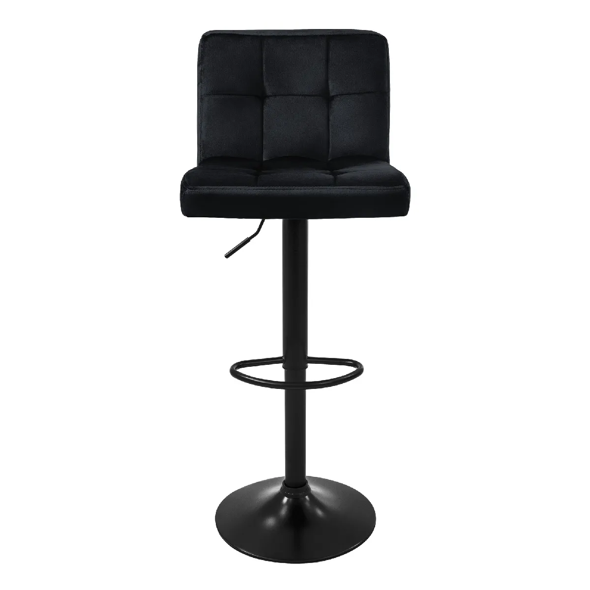 Ml-Design Noir Tabourets De Bar Velours Lot De 2