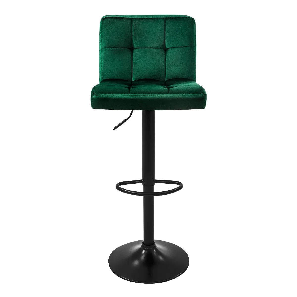 Non Communiqué Grün Ml-Design Lot De 2 Tabourets De Bar En Velours Vert Rembourrées Avec Dossier Et Repose-Pieds Réglable En Hauteur 63-83 Cm Pivotante À 360° Chaise Haute De Pub Confortable Cuisine Maison Style Moderne - Image 3
