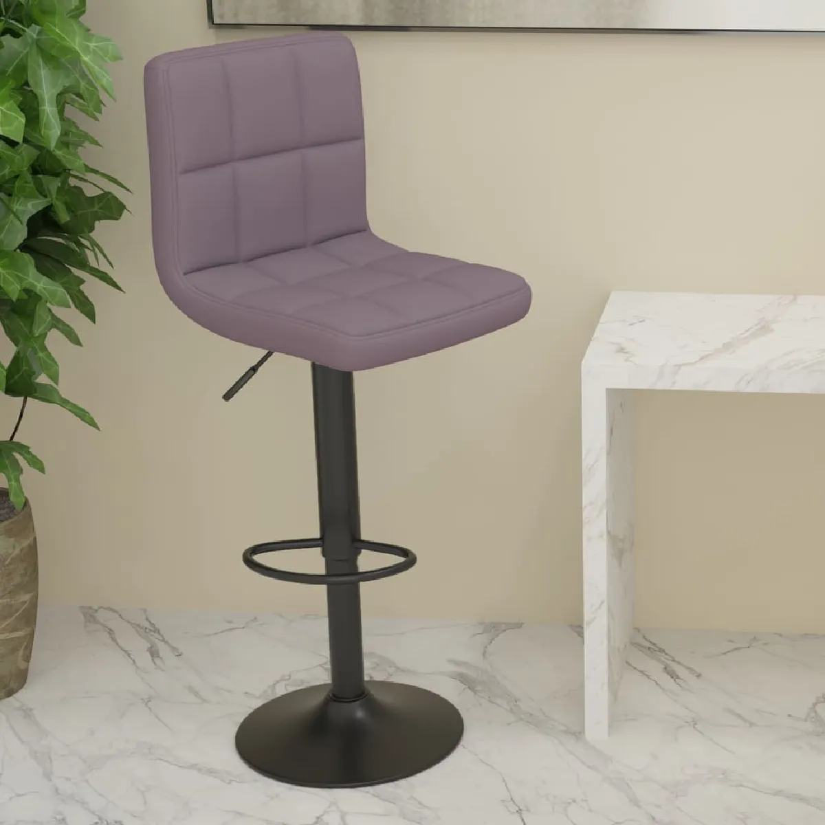 Vidaxl Tabouret De Bar - Tissu Taupe