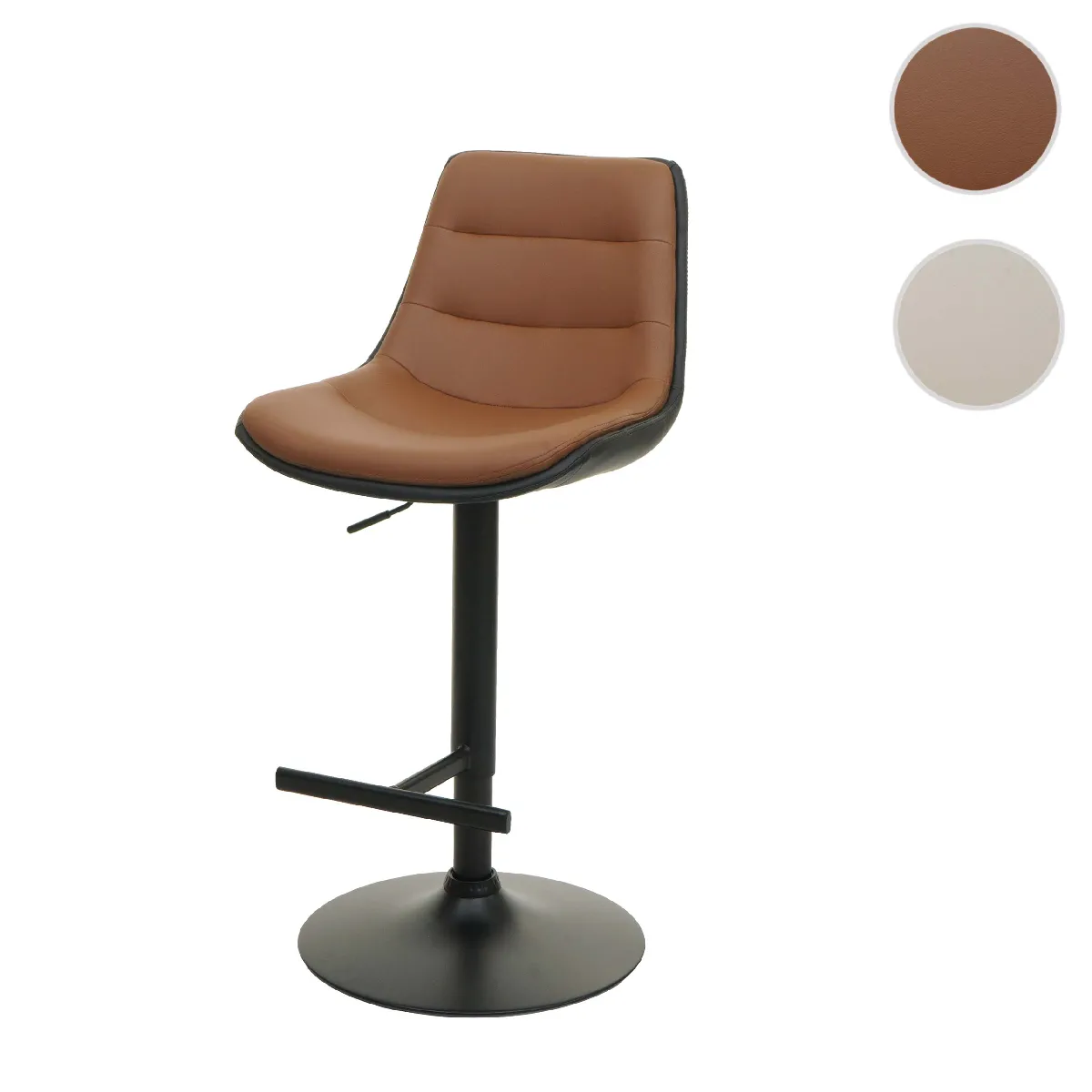 Mendler Tabouret De Bar Pivotant - Brun