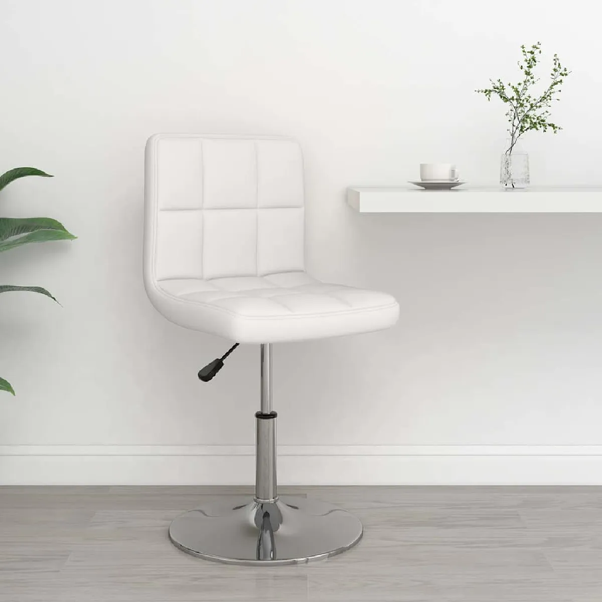 Non Communiqué Blanc Vidaxl Tabouret De Bar Similicuir334169 - Image 3