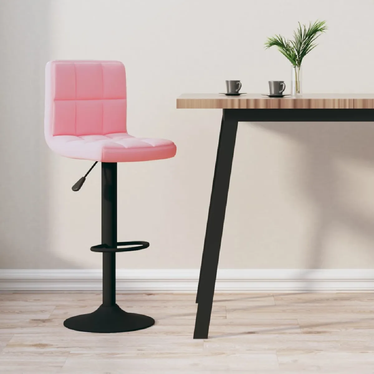 vidaXL Tabouret de bar Velours - vue 8