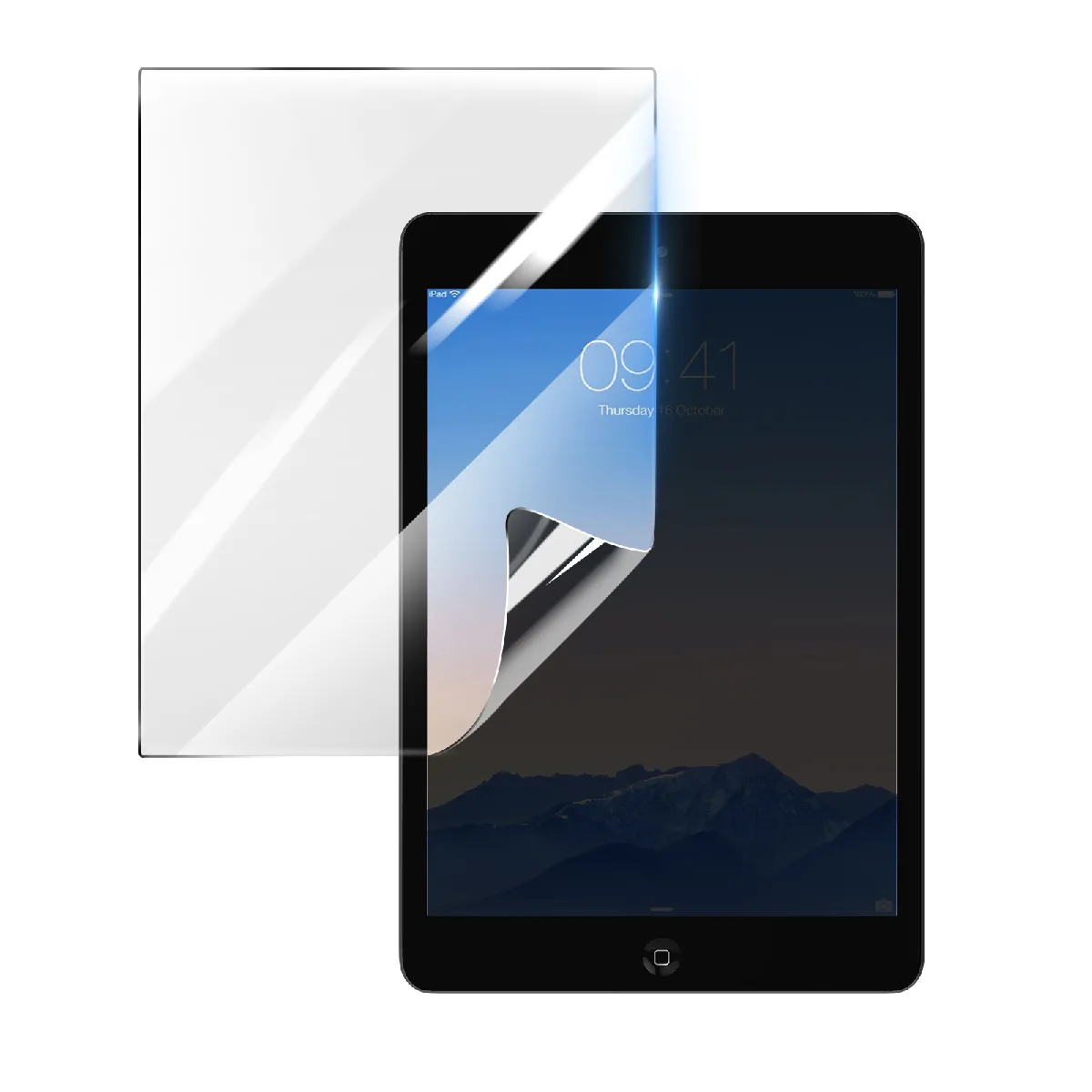 3Mk Transparent Protection Écran Pour Apple Ipad Mini 2 En Hydrogel Antichoc - Neuf - Image 2