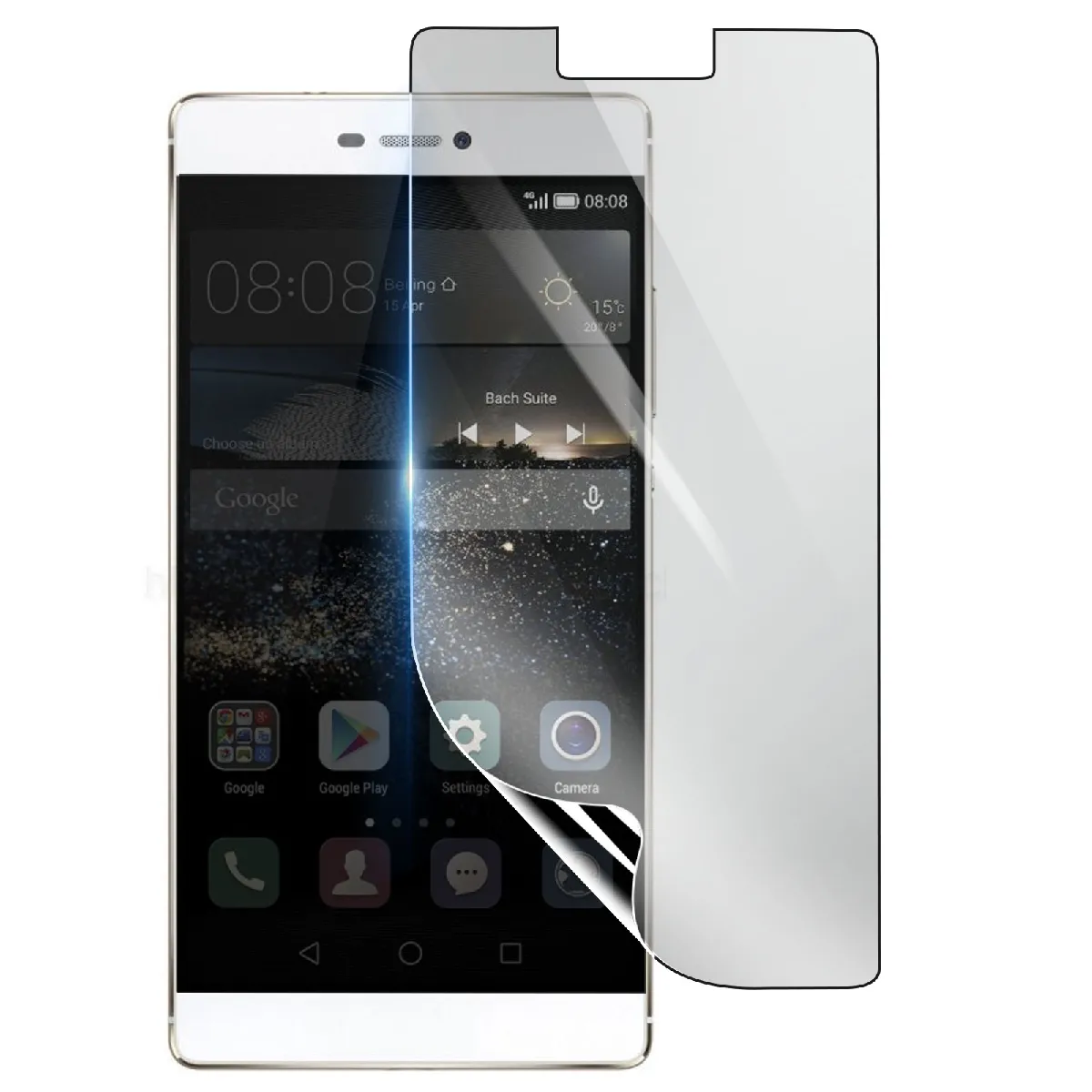 3Mk Transparent Protection Écran Pour Huawei P8 En Hydrogel Antichoc - Neuf - Image 2
