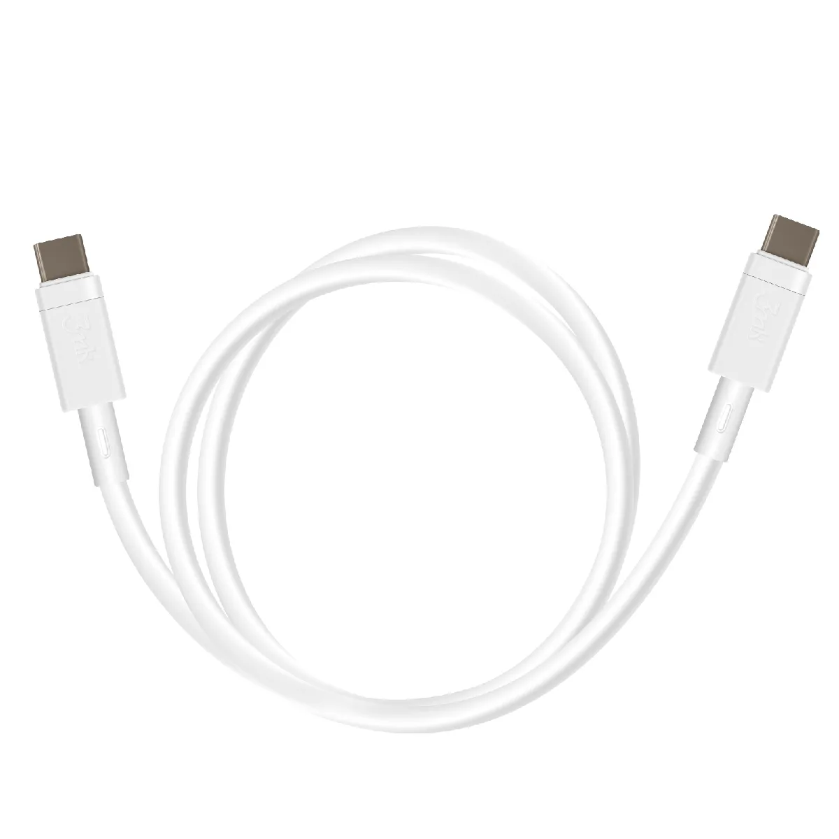 3Mk Blanc Câble De Données Et De Charge Usb-C - Usb-C Hyper Silicone, 60W, 1M, - Image 2