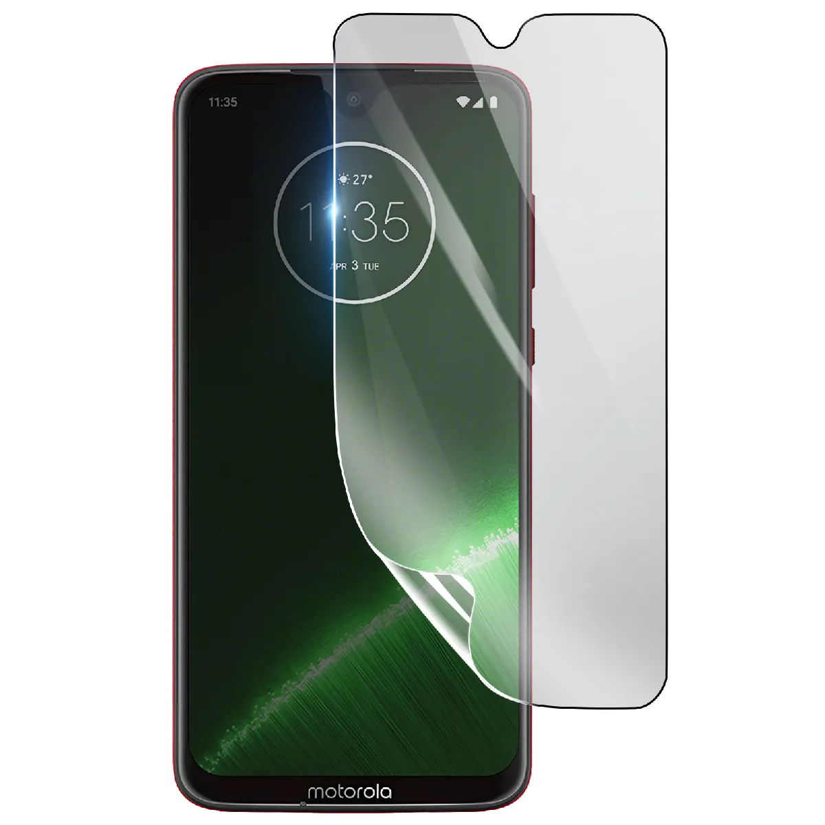 3Mk Protection Écran Pour Motorola Moto G7 Plus En Hydrogel Antichoc Transparent
