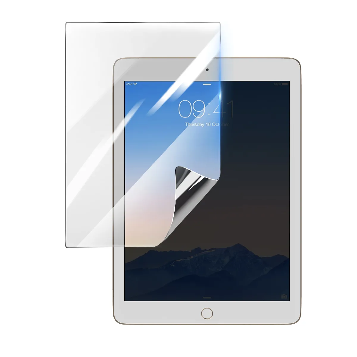 3Mk Transparent Protection Écran Pour Apple Ipad Air 2 En Hydrogel Antichoc - Neuf - Image 4