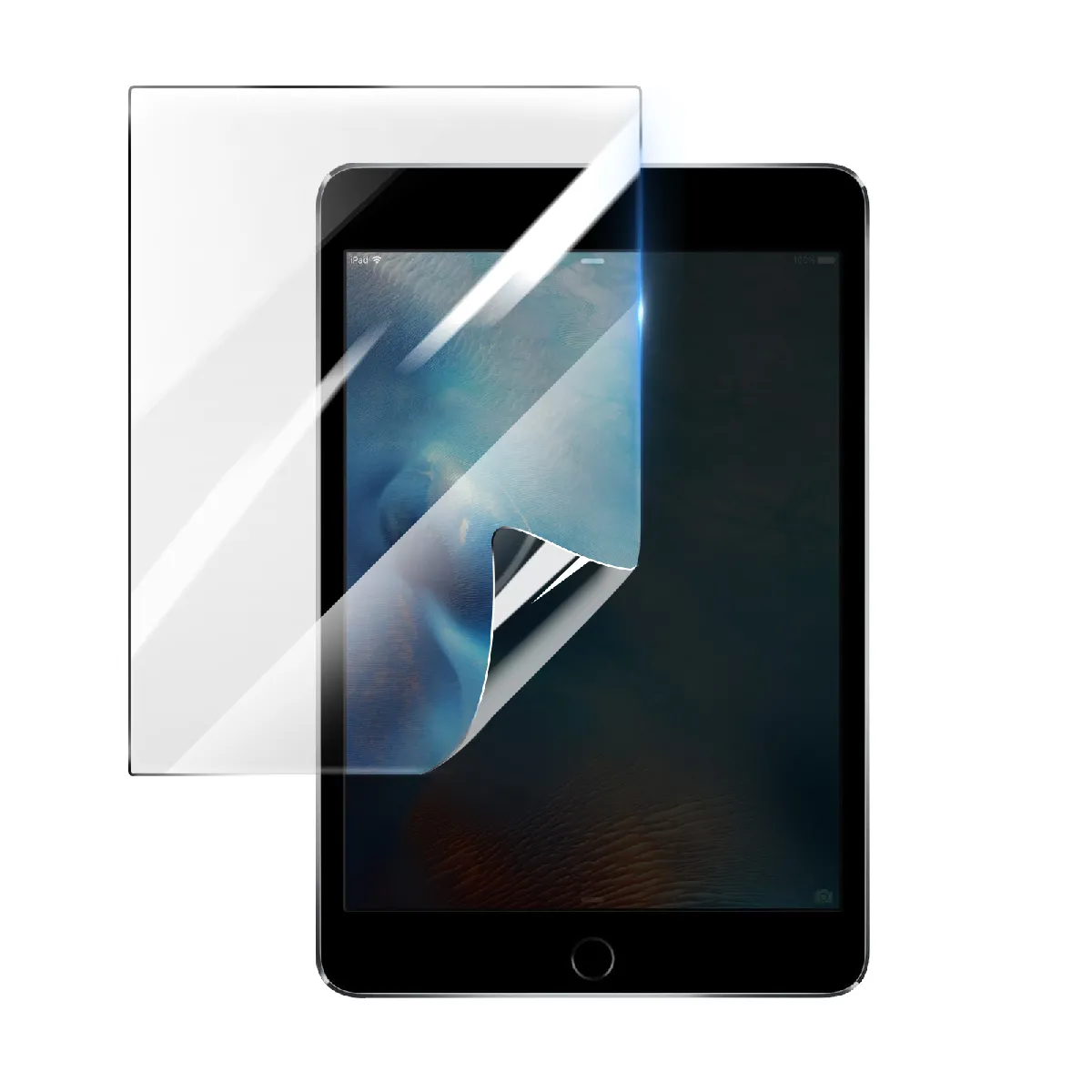 3Mk Transparent Protection Écran Pour Apple Ipad Mini 4 En Hydrogel Antichoc - Neuf - Image 2