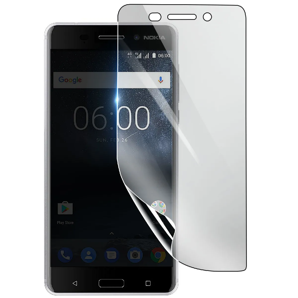 3Mk Protection Écran Pour Nokia 6 En Hydrogel Antichoc Transparent