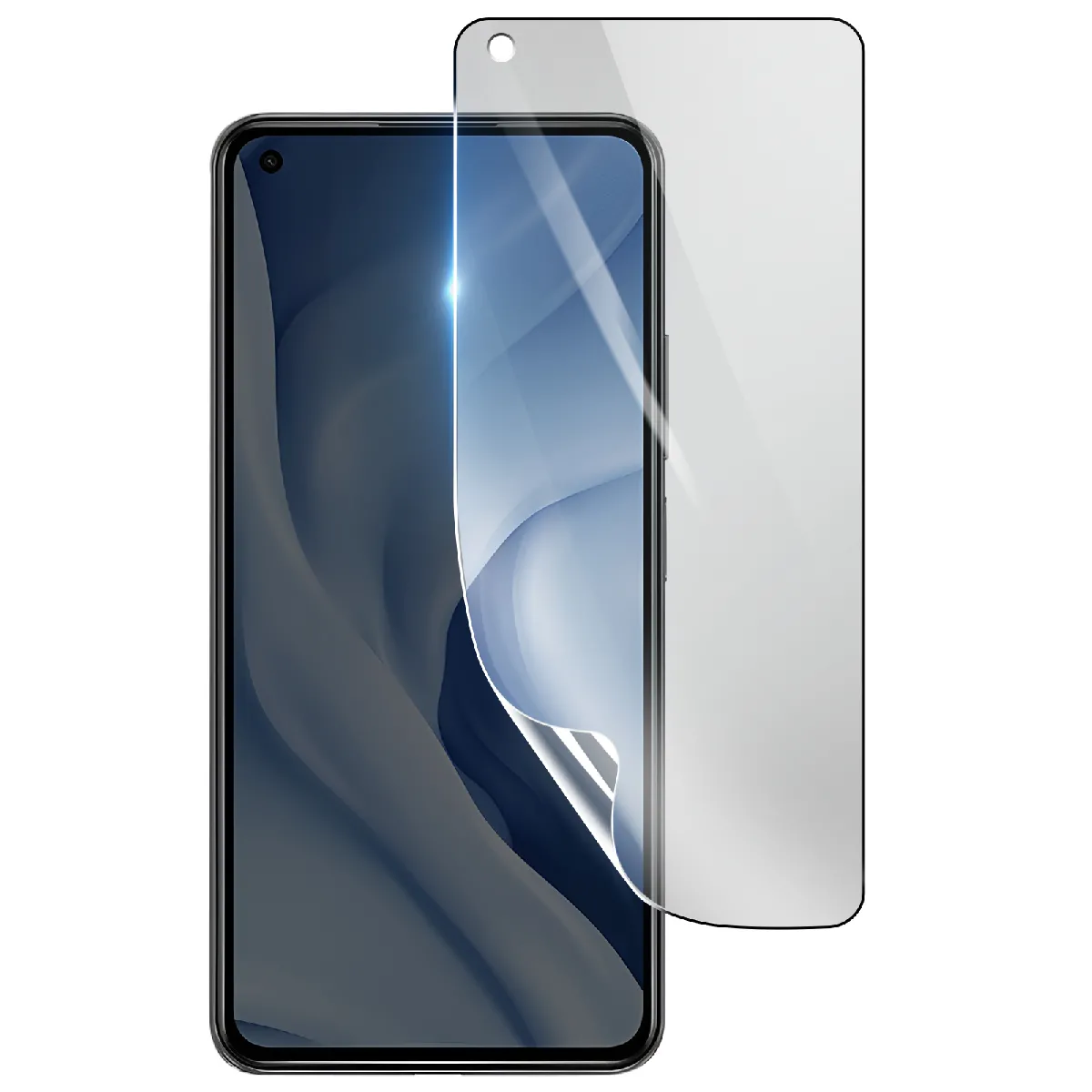 3Mk Transparent Protection Écran Pour Xiaomi Mi 11 Lite En Hydrogel Antichoc - Neuf - Image 2