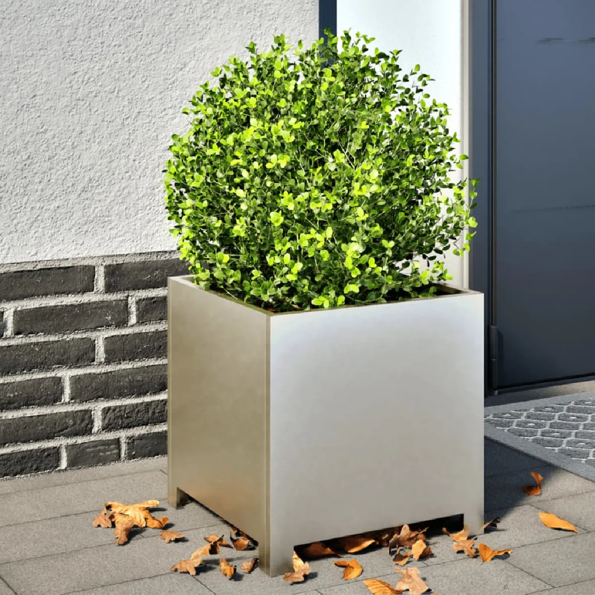 Vidaxl Jardinière - Acier Inox Gris