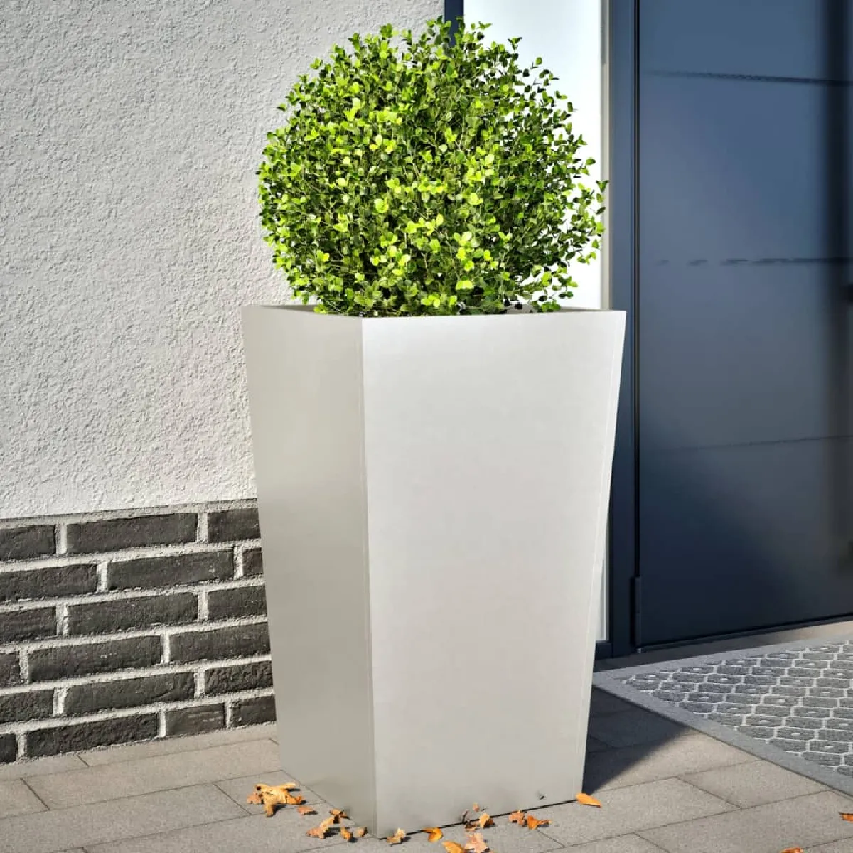 Vidaxl Jardinières 2 Pcs Acier Inoxydable