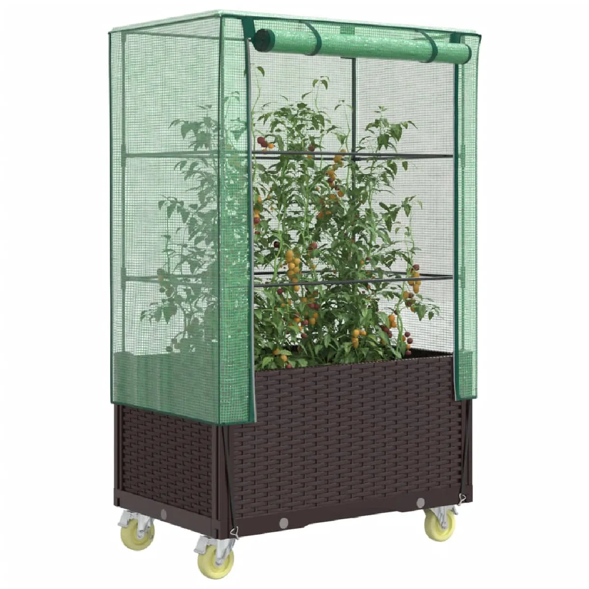 vidaXL Jardinière surélevée Aspect rotin - vue 2