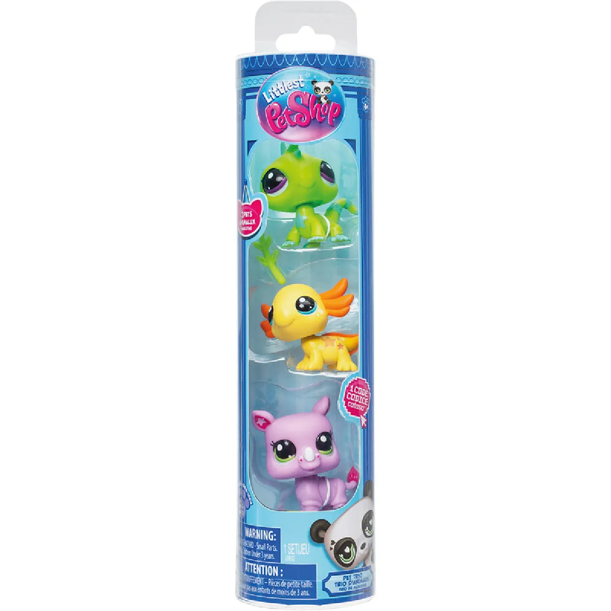 Bandai figurines Littlest Pet Shop - tube de 3