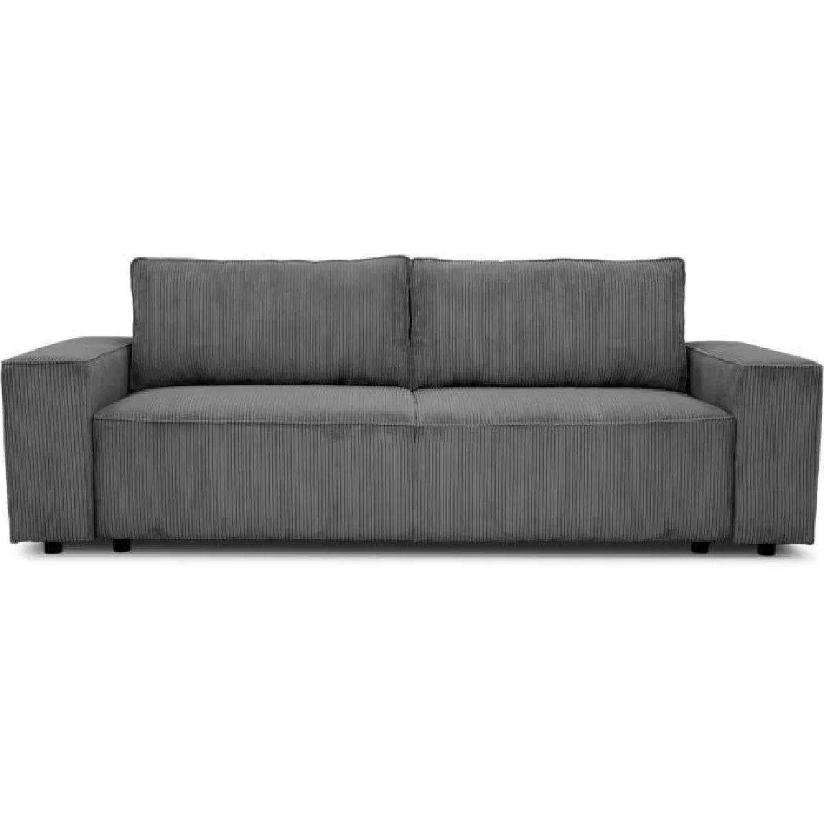 Canapé fixe 4 places CONSTANCE Tissu Pied en bois massif 212 x H 87 x P 93 cm - vue 2